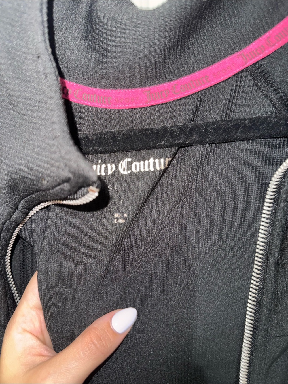Juicy Couture Black Zip Jacket - Picture 3 of 4